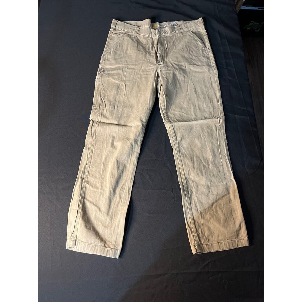 Carhartt Men’s Khaki Relaxed Fit Pants 38 * 32